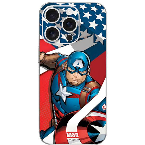 Marvel Captain America Action Pose iPhone 16 Pro Skin